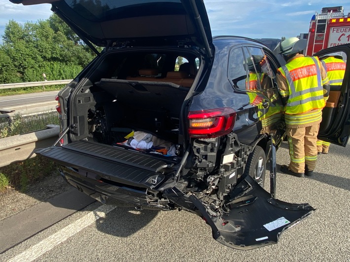 FW Frankenthal: Verkehrsunfallgeschehen mit mehreren Verletzten auf der BAB 61