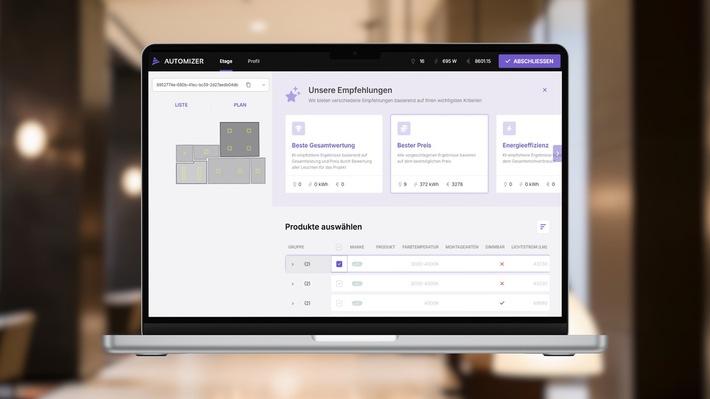 Neues Tool für automatisierte normative Lichtplanung / Softwarelösung Relux Automizer ab sofort in Sonepar-Digiplan integriert
