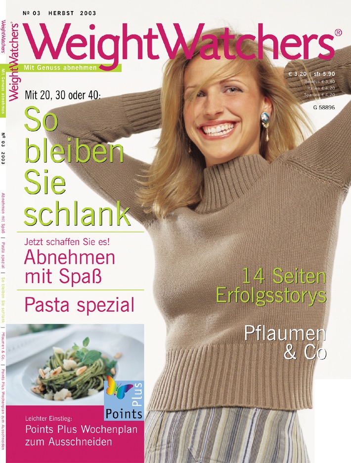Im Herbst zwei Jahre alt: das Weight Watchers Magazin / Ab Januar 2004 gibt es zwei Ausgaben mehr pro Jahr
