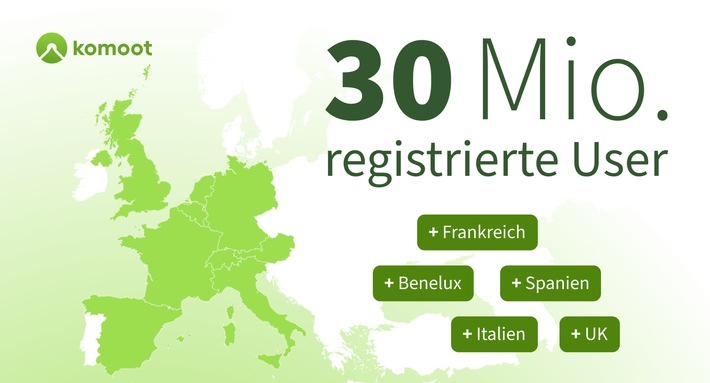 Komoot erobert neue Märkte - jeder zehnte Europäer ist bereits auf der Plattform registriert / Weiterer Text über ots und www.presseportal.ch/de/nr/100091286 / Die Verwendung dieses Bildes ist für redaktionelle Zwecke honorarfrei. Veröffentlichung bitte unter Quellenangabe: neuemarkte-1.jpg