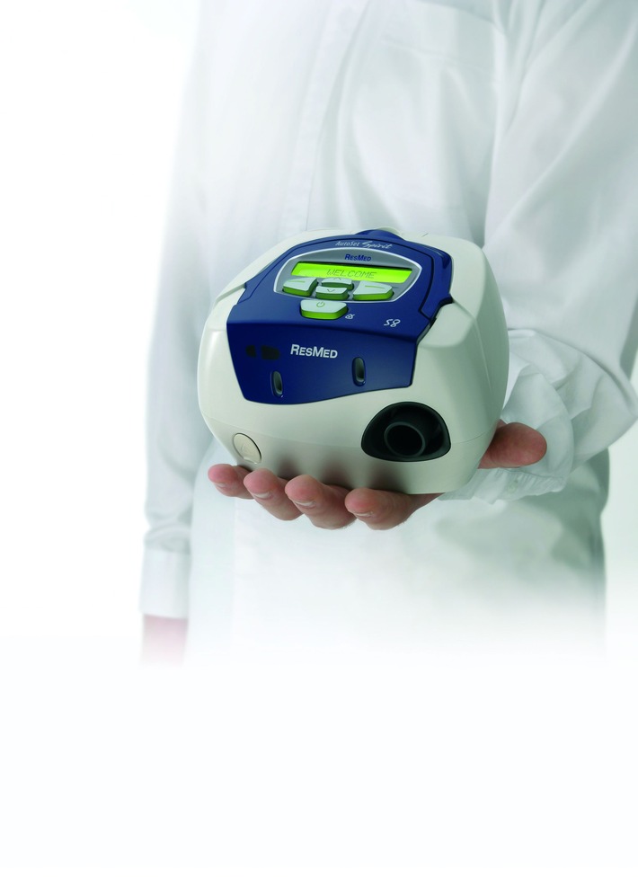 Kompakt ohne Kompromisse: Die S8-Reihe / ResMed präsentiert neue CPAP-Generation auf der MEDICA: Zukunftstechnologie, die man mit einer Hand umfassen kann