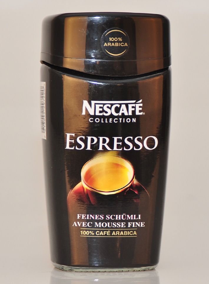 Rappel public volontaire du bocal noir Espresso 100 g de Nescafé
