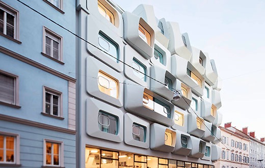 Zaha Hadids letztes Werk in Österreich: ARGOS Full-Service Apartments Graz
