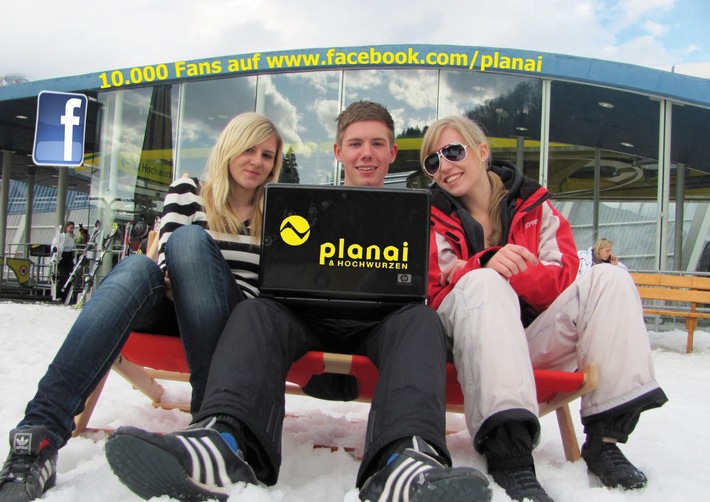 10.000ster Fan auf der Planai Facebook Seite - BILD