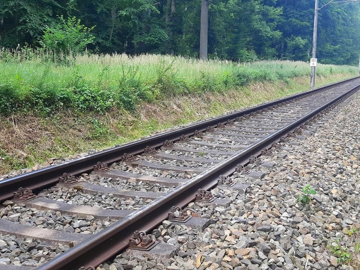 BPOL-HST: Schottersteine zwingen Zug zur Notbremsung