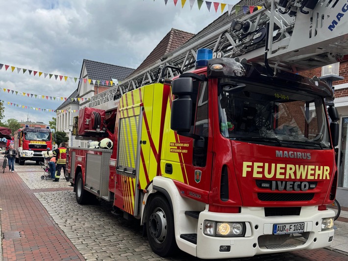 FW-AUR: Röstmaschine geriet in Brand
