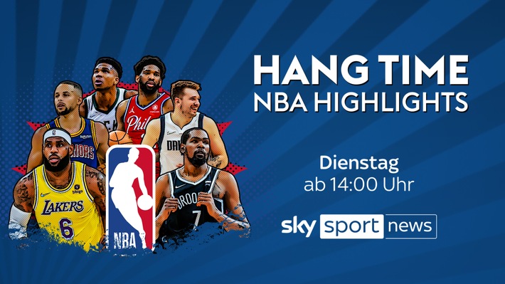 Noch mehr US Sport auf Sky: Das Magazin "HANG TIME - NBA Highlights" immer dienstags um 14 Uhr auf Sky Sport News