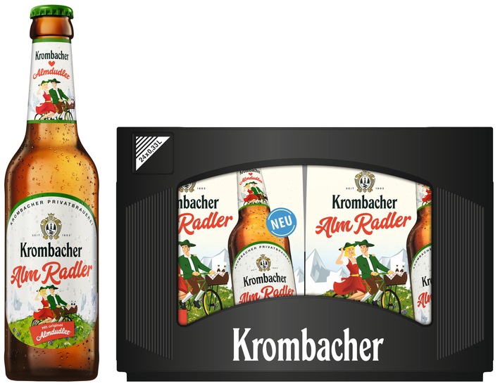 Krombacher dudelt mit Österreichs´ Almdudler: Krombacher AlmRadler ab Februar deutschlandweit im Handel