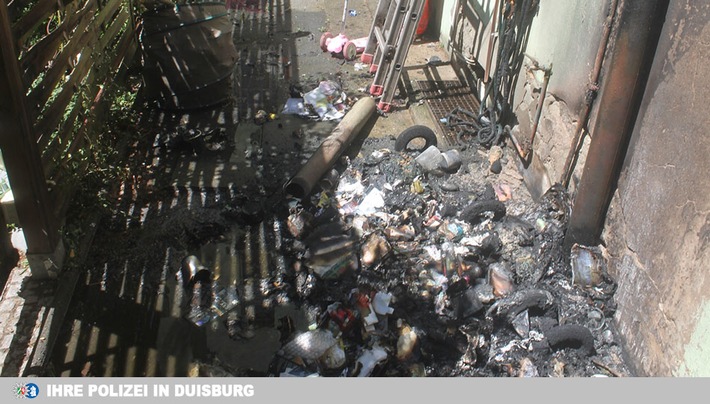 POL-DU: Wanheimerort: Mülltonnen brennen - Zeugen gesucht