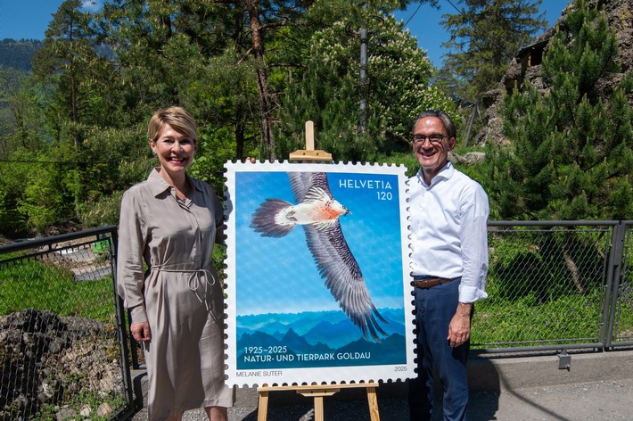 Eine Sonderbriefmarke für den Natur- und Tierpark Goldau