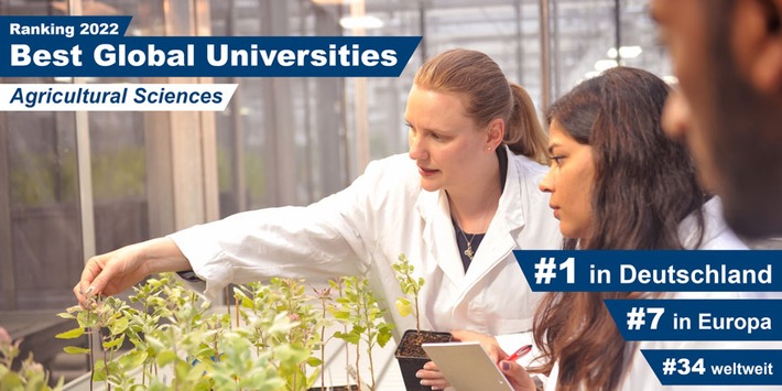 Best Global Ranking: Uni Hohenheim bleibt Nr. 1 in Agrarforschung