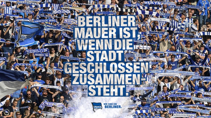 Hertha BSC startet Mauerfall-Kampagne