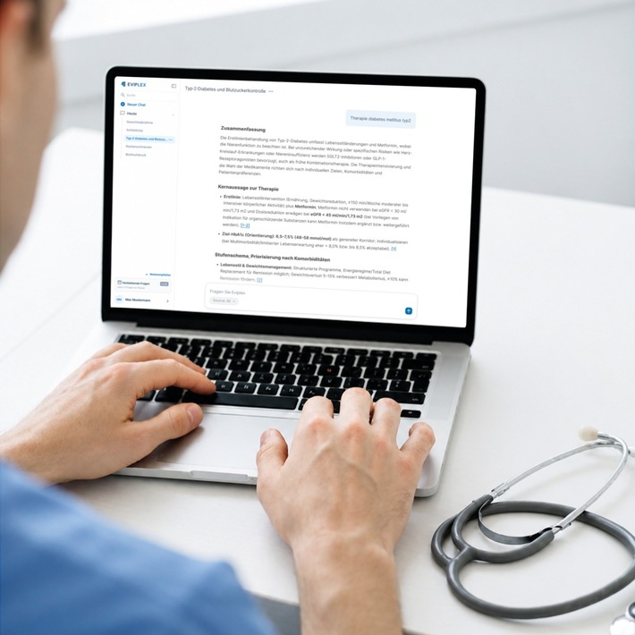 Neues KI-System für den ärztlichen Alltag: Eviplex von FOMF unterstützt klinische Wissensrecherche in Klinik und Praxis