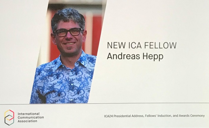 Ernennung zum ICA-Fellow: Hohe Auszeichnung für Andreas Hepp