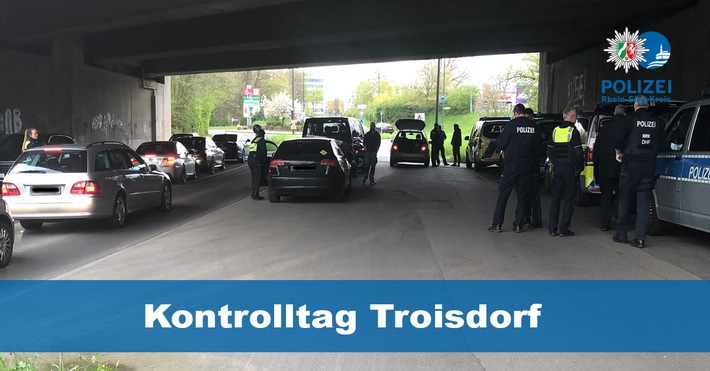 POL-SU: Kontrolltag in Troisdorf - Mehr als 60 Polizistinnen und Polizisten für Ihre Sicherheit im Einsatz