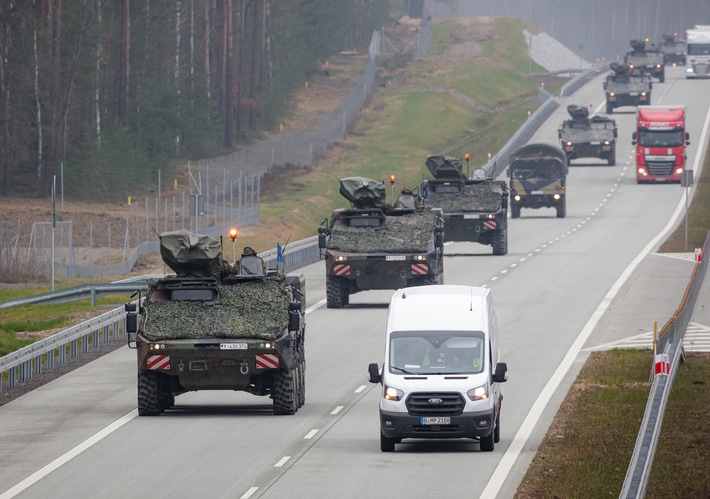 Bundeswehrkonvois auf Straßen im Norden, Mitteldeutschland und Süden erwartet