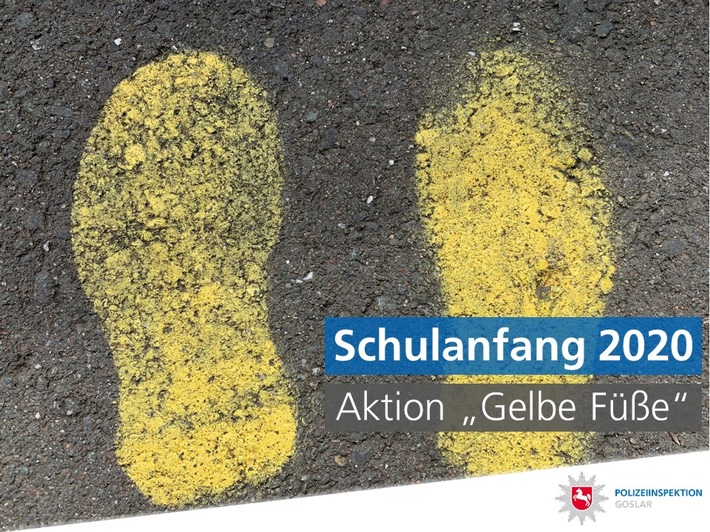 POL-GS: Schulstart 2020 - Aktion "Gelbe Füße"