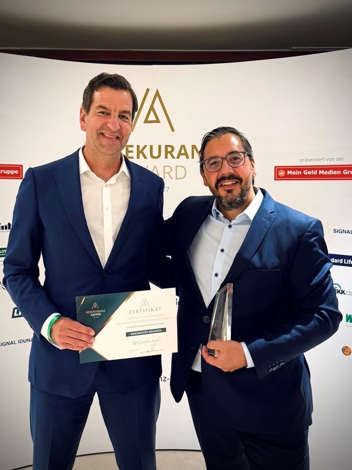 Münchener Verein erhält Assekuranz Award für BestensGesund Premium