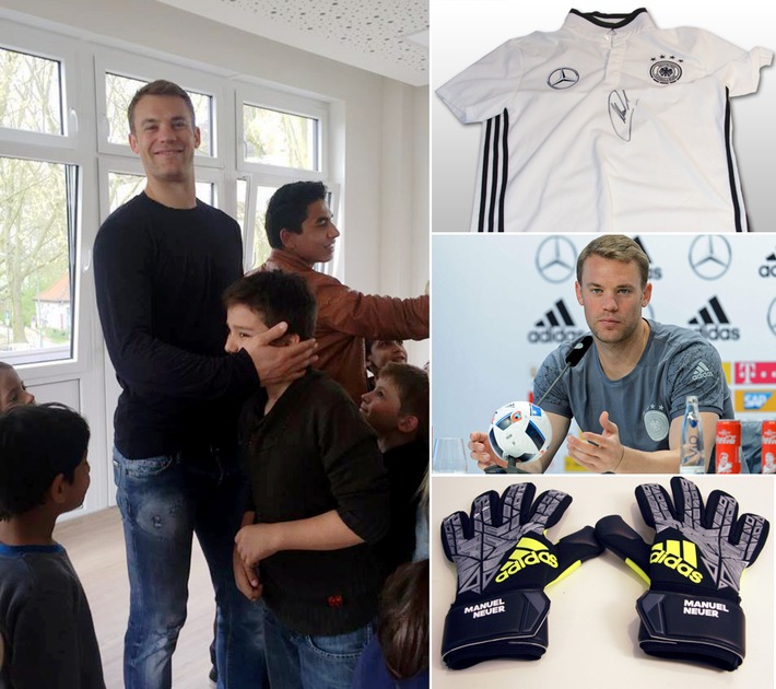 Manuel Neuer versteigert seine EM-Ausrüstung / Nationaltorhüter stellt getragene und signierte Sammlerstücke zur Verfügung / Erlöse fließen an seine Stiftung