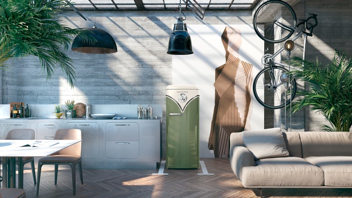 Vanlife-Feeling für zuhause: Gorenje präsentiert Retrodesign-Kühlschrank im VW-Bulli Look