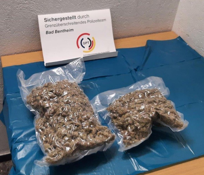 BPOL-BadBentheim: Marihuana im Wert von rund 7.000,- Euro beschlagnahmt