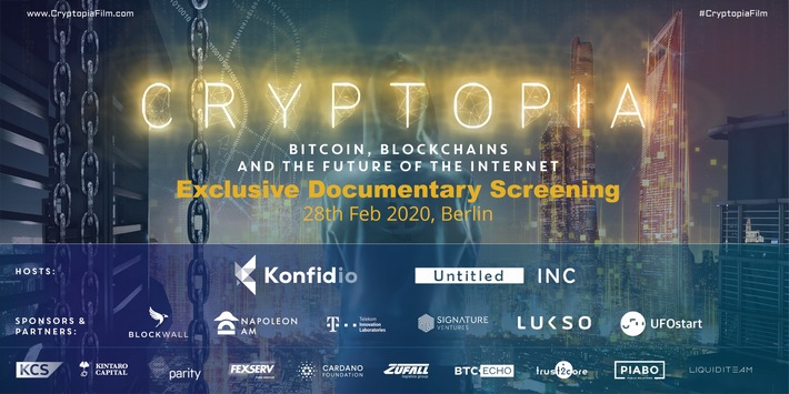 New documentary &quot;Cryptopia: Bitcoin, Blockchains and the Future of the Internet&quot; is premiering in Berlin