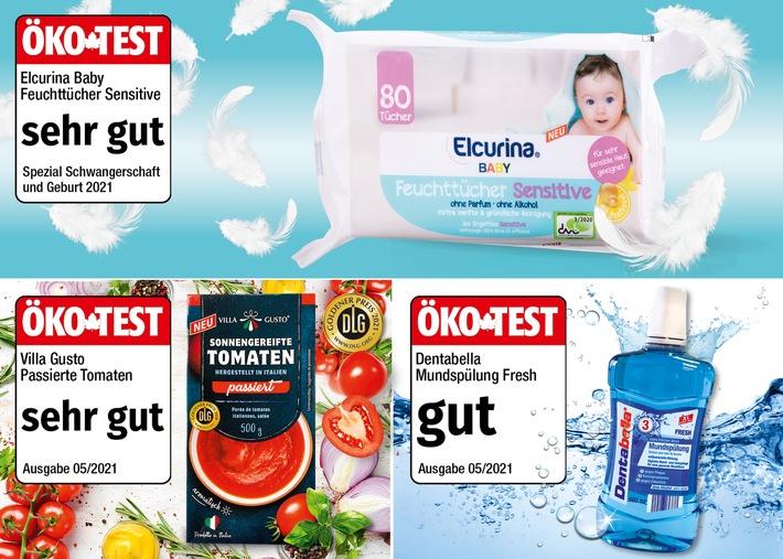 NORMA-Babytücher, -Mundspülung und -Tomatensauce von ÖKO-TEST für hervorragende Qualität mit &quot;sehr gut&quot; und &quot;gut&quot; ausgezeichnet / Produkte des Discounters aus Nürnberg erneut für &quot;sehr gut&quot; befunden