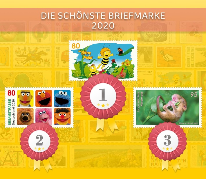PM: Die Biene Maja ist Deutschlands schönste Briefmarke 2020