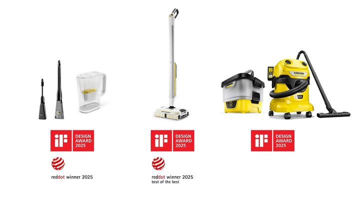 Pressemitteilung: Kärcher-Produkte erhalten renommierte Designpreise