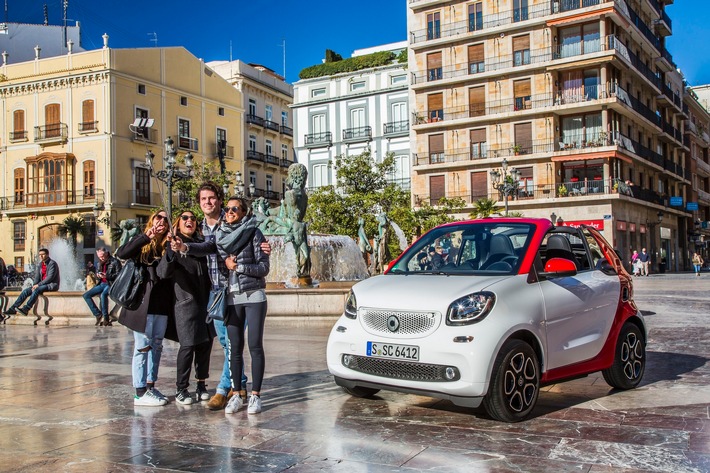 Nouvelle smart fortwo cabrio: La citadine estivale