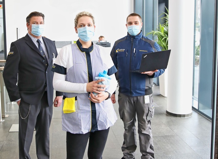 KÖTTER Services bietet ganzheitliche Lösungen aus Sicherheits-, Reinigungs- und Personaldiensten. ©: KÖTTER Services. / Weiterer Text über ots und www.presseportal.de/nr/112413 / Die Verwendung dieses Bildes ist für redaktionelle Zwecke unter Beachtung ggf. genannter Nutzungsbedingungen honorarfrei. Veröffentlichung bitte mit Bildrechte-Hinweis.