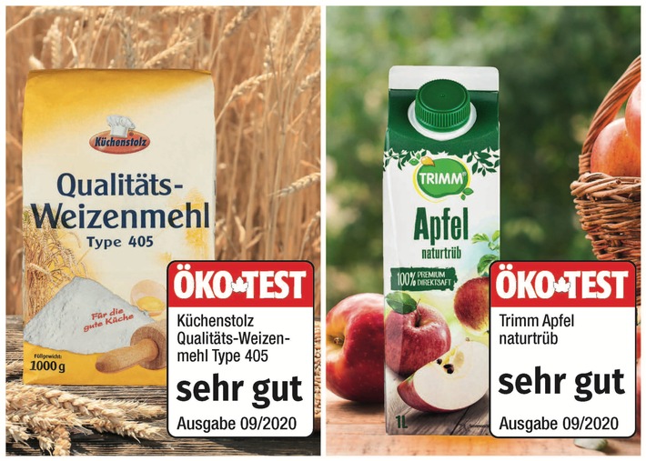 NORMA-Apfelsaft und -Weizenmehl bei ÖKO-TEST "sehr gut" bewertet / Hervorragende Qualität von Fachzeitschrift bestätigt