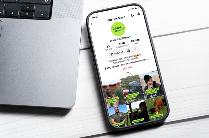 Neuer gemeinsamer TikTok-Kanal von NDR und BR: „ARD Landleben“ startet
