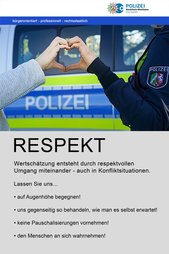 POL-COE: Kreis Coesfeld, Kreisgebiet / Respekt!