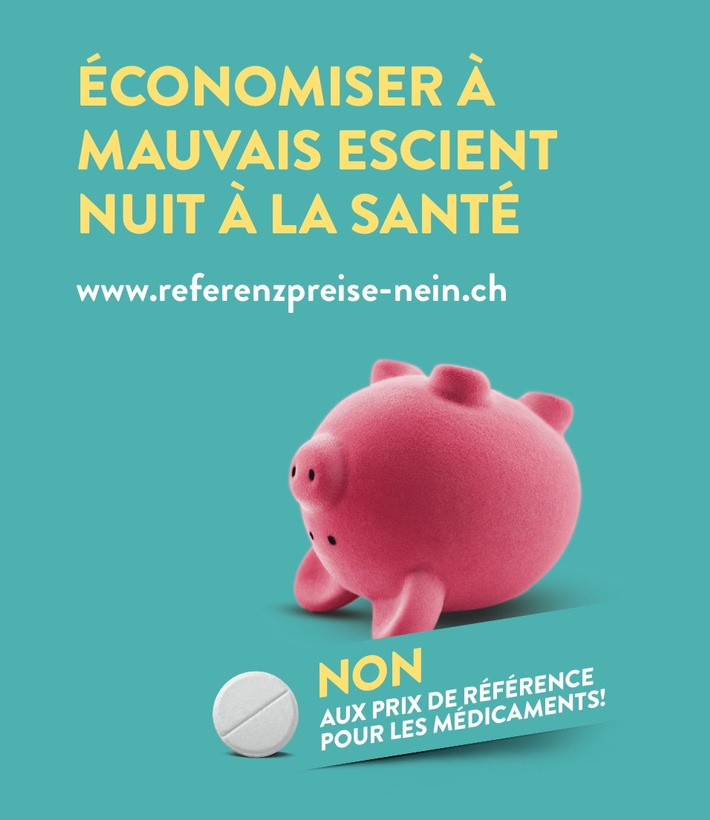 Des acteurs de la santé mènent une campagne collective: «NON AUX PRIX DE RÉFÉRENCE POUR LES MÉDICAMENTS»