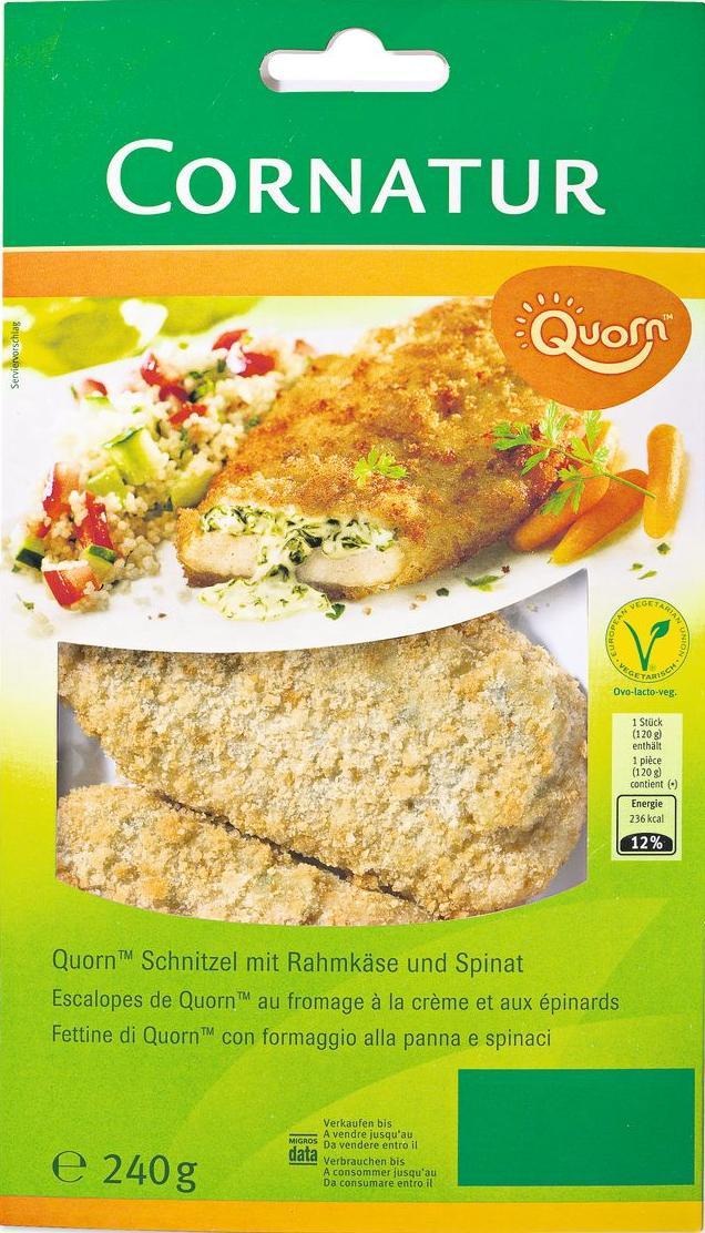 Migros rappelle trois articles de la gamme Cornatur Quorn