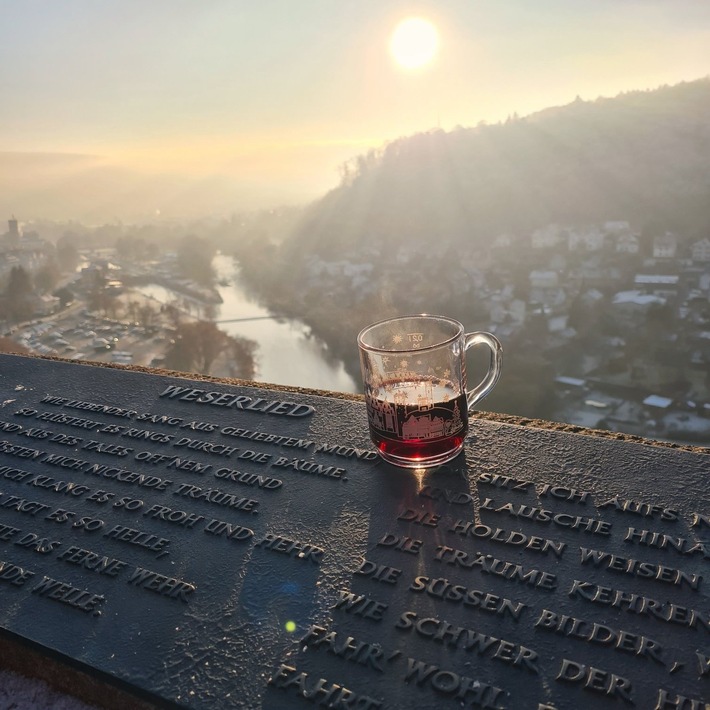 Glühwein-Wanderung durch die winterliche Landschaft rund um Hann. Münden