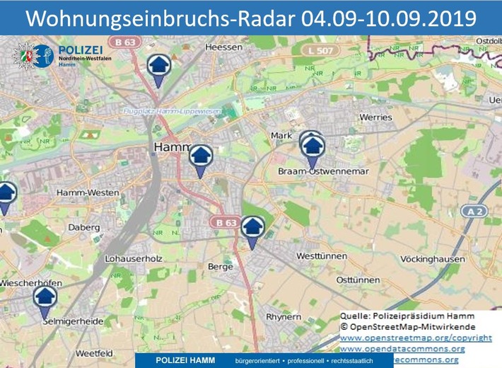 POL-HAM: Wohnungseinbruchsradar für die Woche vom 04.11.-10.11.2019