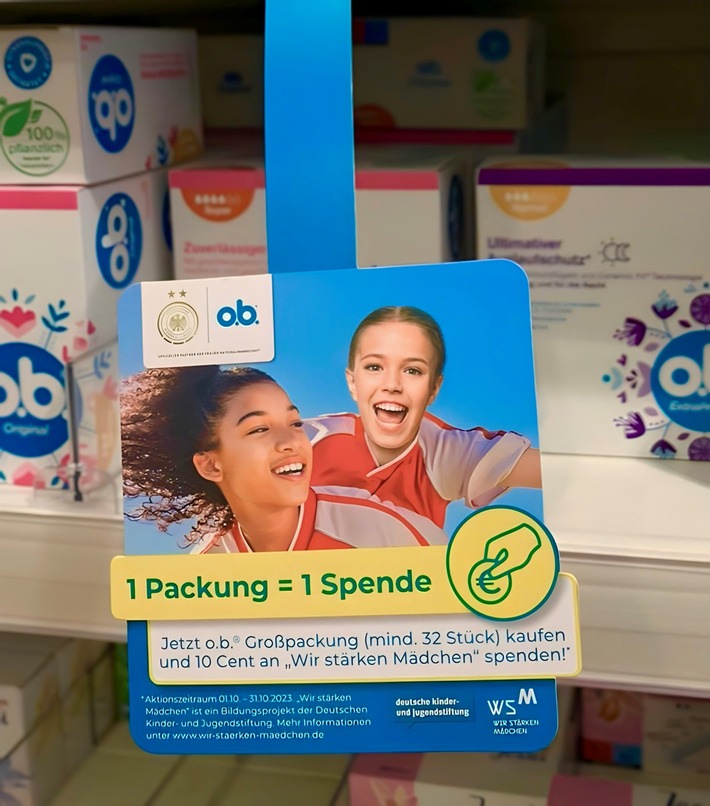 o.b.® unterstützt Deutsche Kinder- und Jugendstiftung mit Spendenkampagne