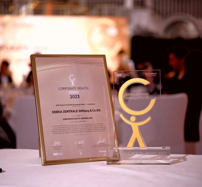 Corporate Health Award 2023: EDEKA-Zentrale erneut für herausragendes Gesundheitsmanagement ausgezeichnet