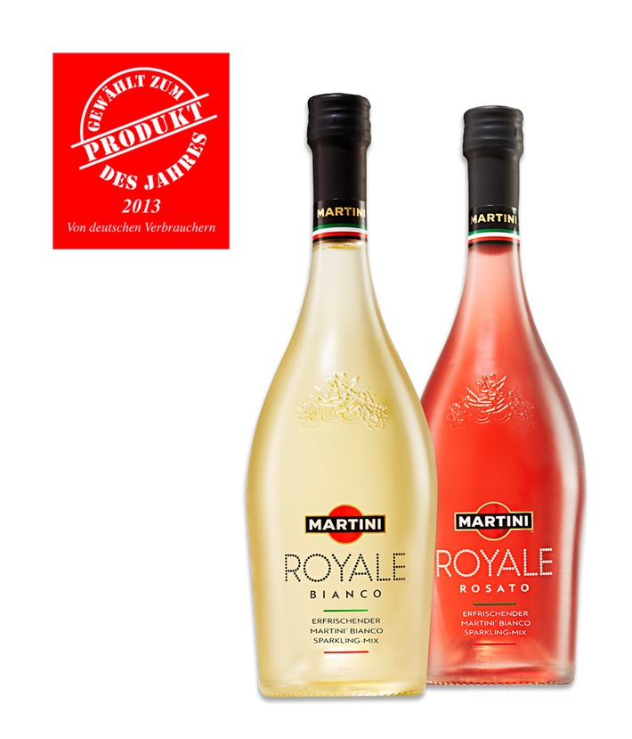 Besonderes Geschenk zum 150. Jubiläum: MARTINI ROYALE Sparkling Mix ist "Produkt des Jahres 2013" (BILD)