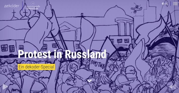 Neues Multimedia-Special &quot;Protest in Russland&quot; online