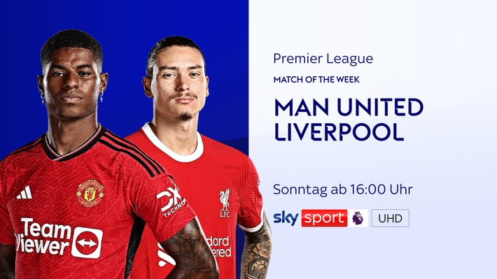 Der Klassiker auf der Insel: Manchester United gegen den FC Liverpool am Sonntag live und exklusiv bei Sky Sport