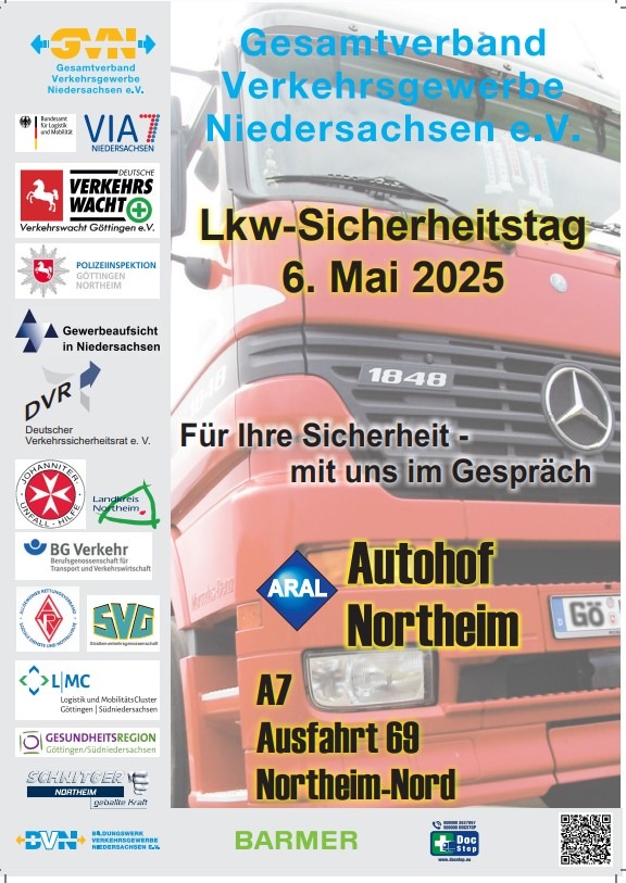 POL-GÖ: (138/2025) "LKW-Sicherheitstag 2025" am 6. Mai auf dem Autohof Northeim - Von 10 bis 18 Uhr Informationen satt