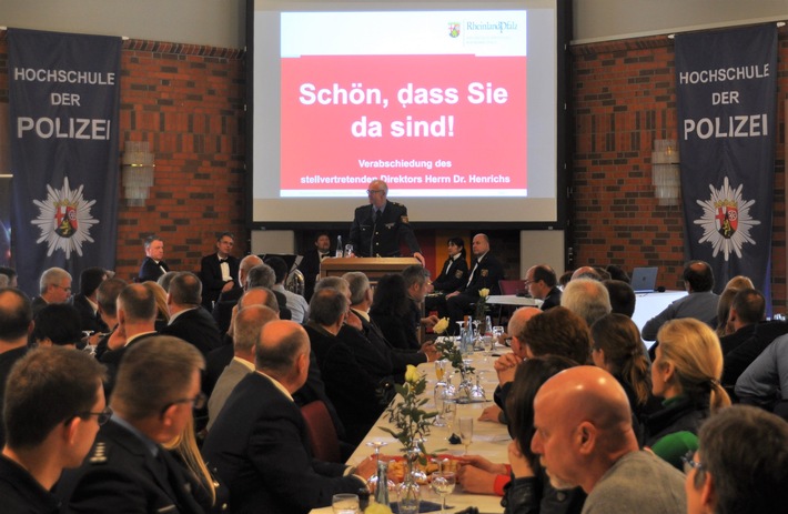HDP-RP: Stellvertretender Direktor der Hochschule der Polizei Rheinland-Pfalz in den Ruhestand verabschiedet