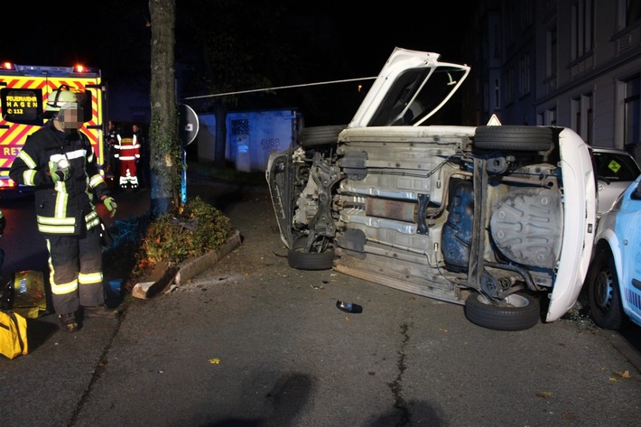 POL-HA: 35-Jähriger verursacht volltrunken Verkehrsunfall