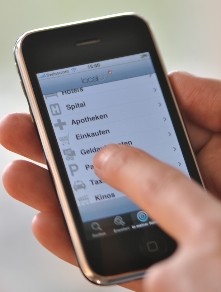 local.ch: Telefonbuch-Applikation für iPhone 4