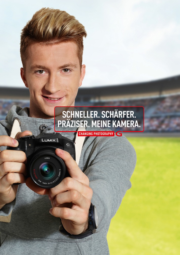 Marco Reus wird LUMIX G Markenbotschafter / Panasonic startet am 12. Juni eine bundesweite Kampagne mit Garantieverlängerung für alle LUMIX G Kameras (BILD)