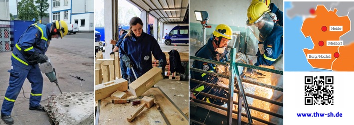 THW-HH MV SH: Stein, Holz, Metall - Start der THW-Grundausbildung in den drei Ortsverbänden in Dithmarschen