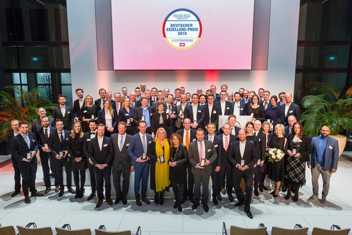 Deutscher Exzellenz-Preis 2019: 63 ausgezeichnete Unternehmen